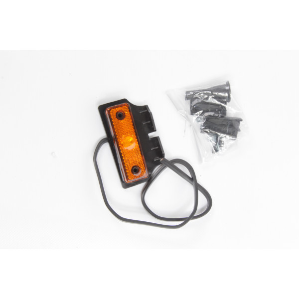 Feu latéral orange LED + support 90°