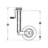 Roue Jocket avec manivelle latéral