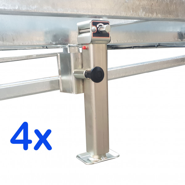 2x Béquille support Collier de calage 700mm pour Remorque Pied de  stabilisation