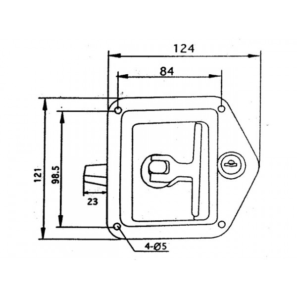 Fermeture inox avec clef