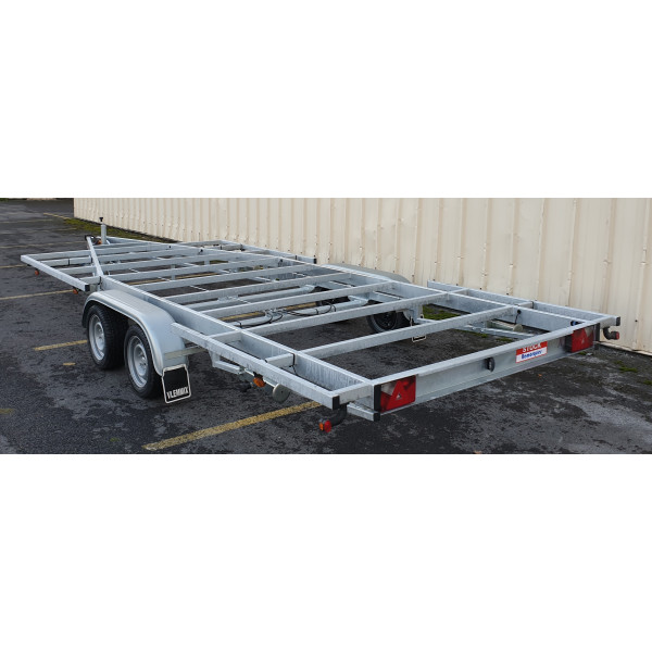 Aanhangwagen voor Tiny House 5M40 Platform - 3T5 (2 assen van 1800kg)