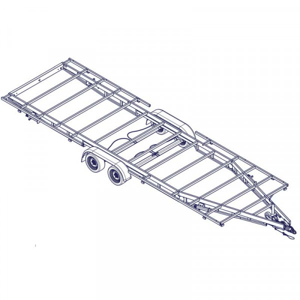 7m80 2 axles 1800kg - Trailer for Tiny House