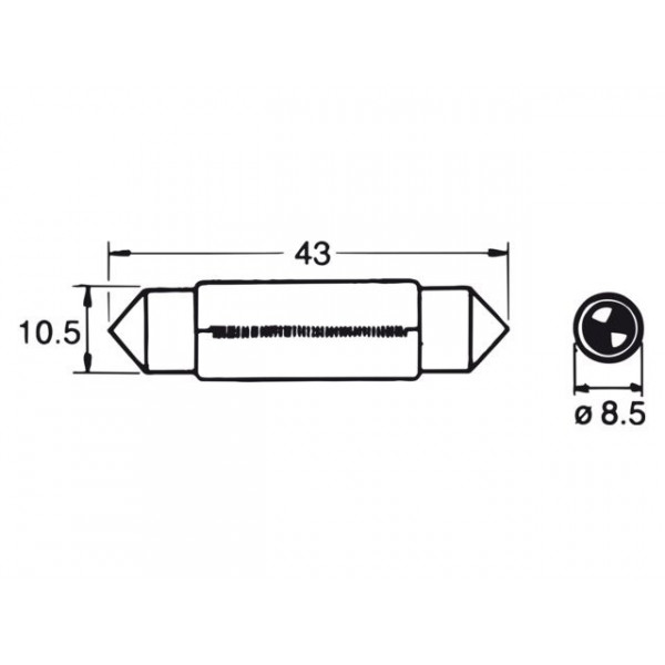 Lampe tube 10w