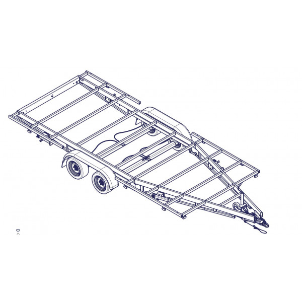 5m40 2 axles 1800kg - Trailer for Tiny House