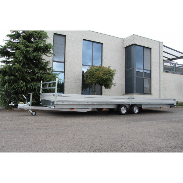 vlakke aanhangwagen 3m07x1m57 -  geremd