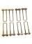 Kit 8 brides Inox avec plaquettes