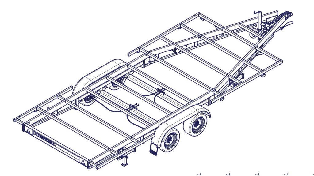 5m40 2 essieux 1800kg - Remorque pour Tiny House