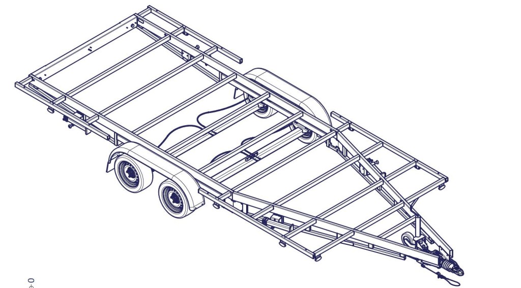 5m40 2 essieux 1800kg - Remorque pour Tiny House