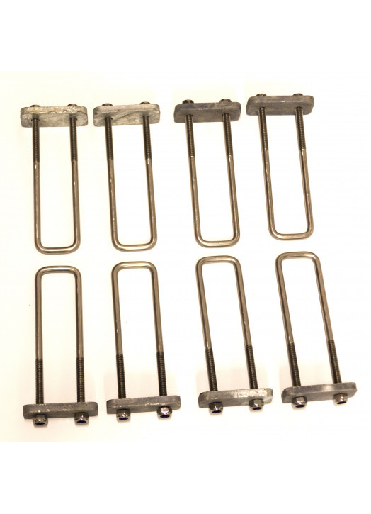 Kit 8 brides Inox avec plaquettes
