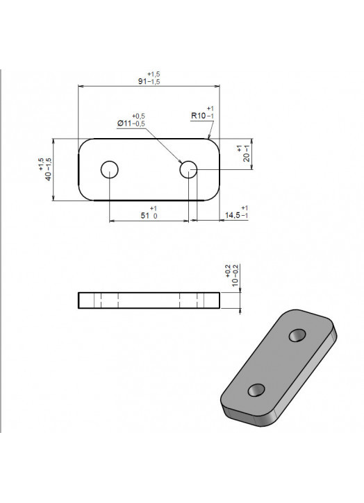 Kit 8 brides Inox avec plaquettes