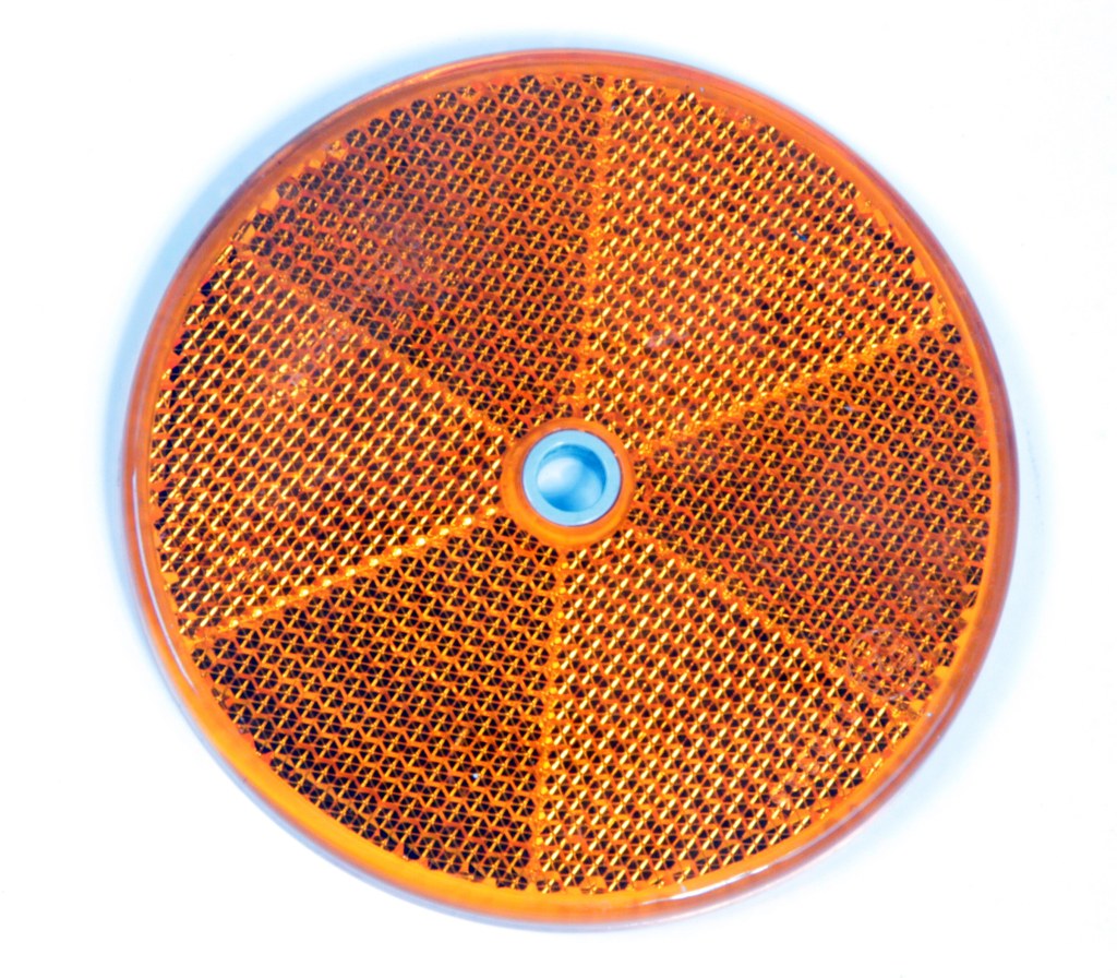 Catadioptre Rond Jaune/orange