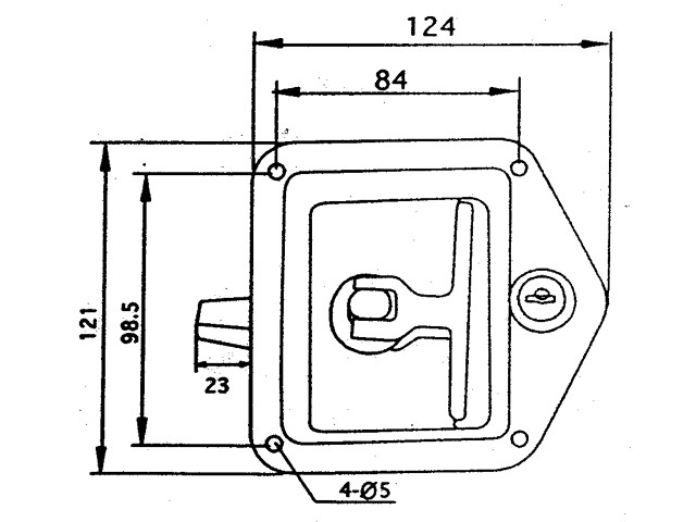 Fermeture inox avec clef
