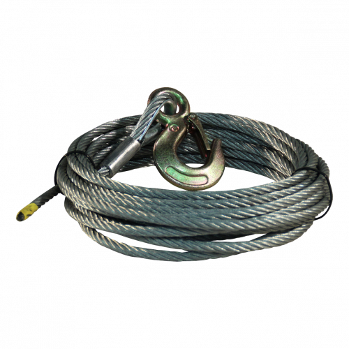 Câble en acier avec crochet Ø8mm 8,5m