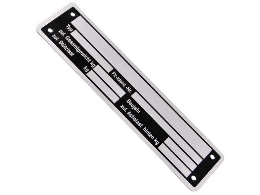 Plaque Chassis neutre