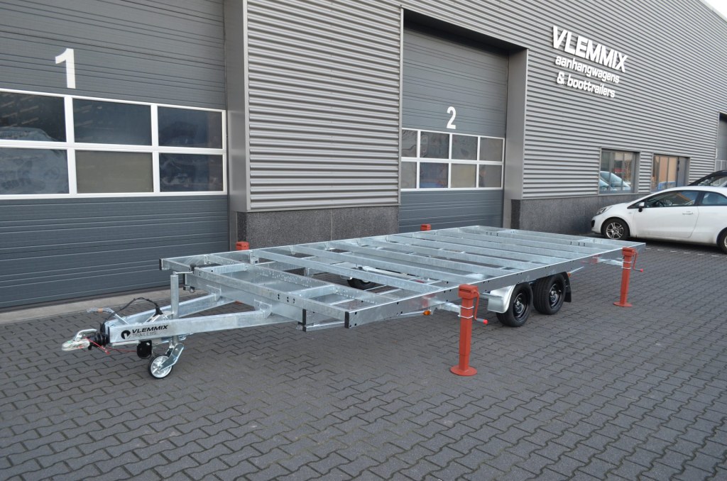 Remorque plateau détachable Vlemmix 300 1×1800 kg – 3 m de large