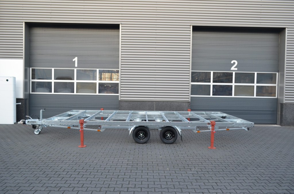 Remorque plateau détachable Vlemmix 300 1×1800 kg – 3 m de large
