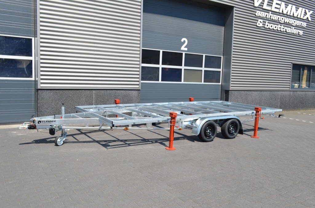 Remorque plateau détachable Vlemmix 300 2×1350 kg