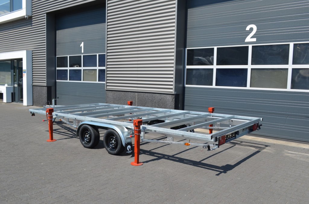 Remorque plateau détachable Vlemmix 300 2×1350 kg