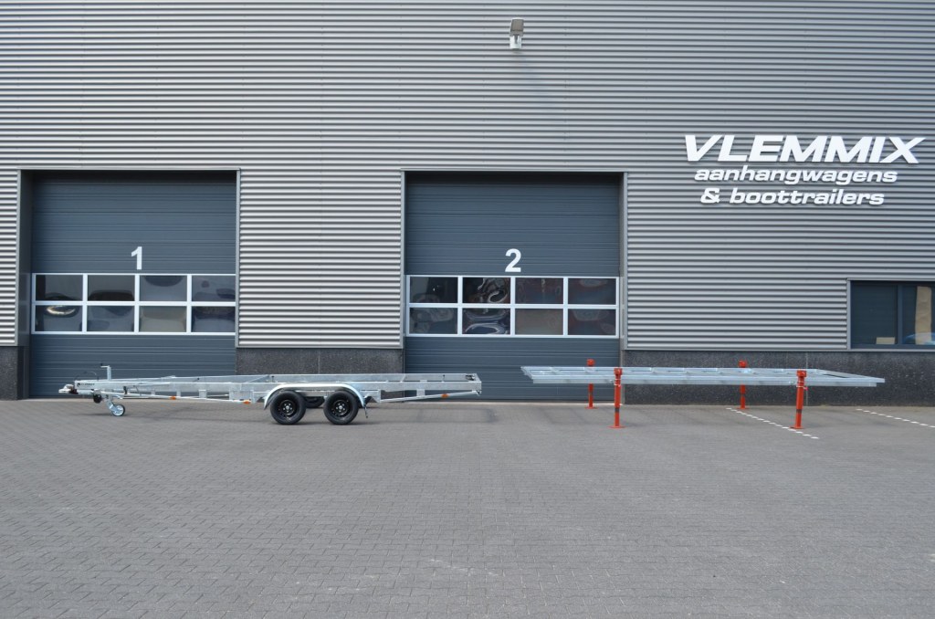Remorque plateau détachable Vlemmix 300 2×1350 kg