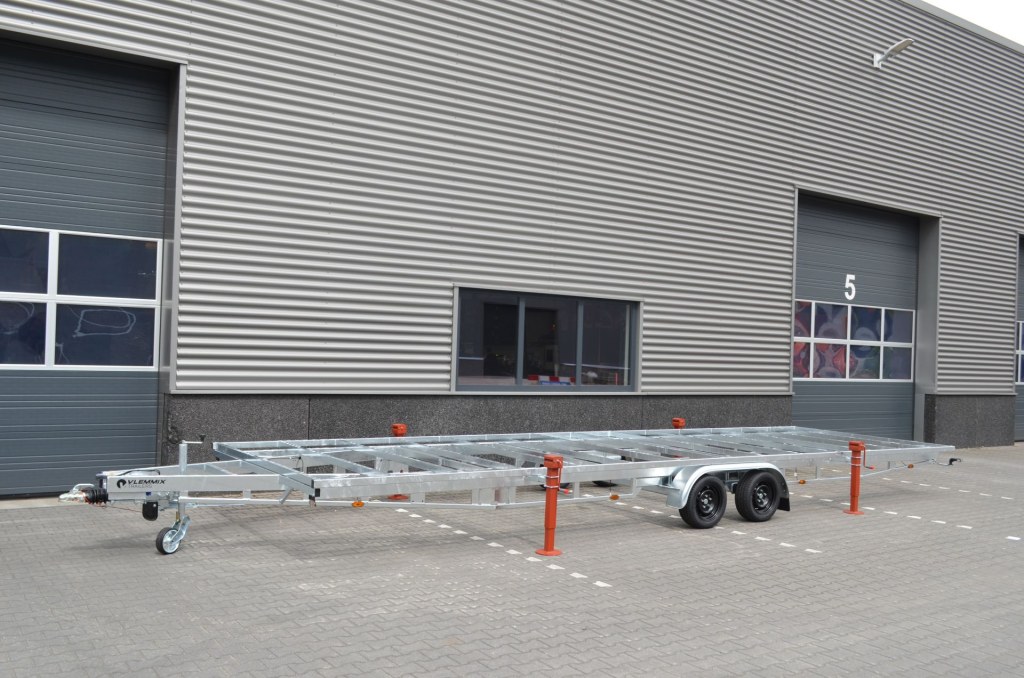 Remorque plateau détachable Vlemmix 300 2×1800 kg