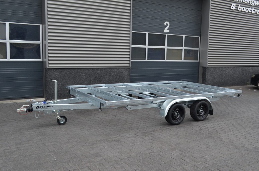 Remorque plateau détachable Vlemmix 360 2×1350 kg