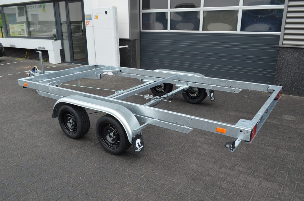 Remorque plateau détachable Vlemmix 360 2×1350 kg