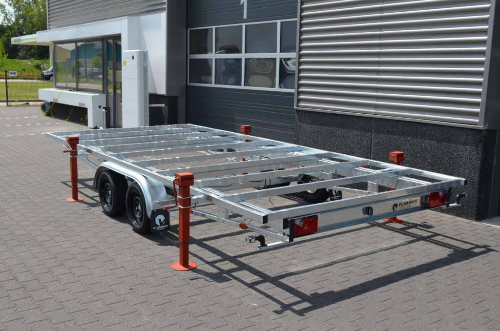 Remorque plateau détachable Vlemmix 540 2×1800 kg