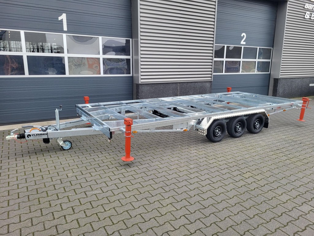 Remorque plateau détachable Vlemmix 540 3×1350 kg