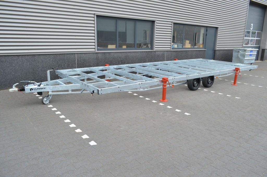 Remorque plateau détachable Vlemmix 660 2×1800 kg – 3 m de large