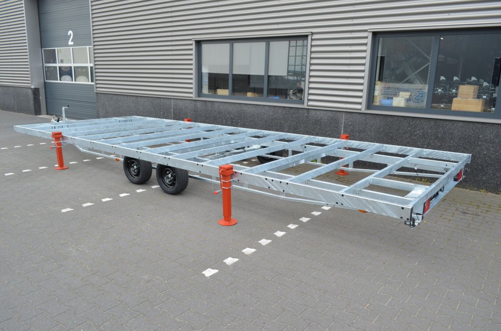 Remorque plateau détachable Vlemmix 660 2×1800 kg – 3 m de large