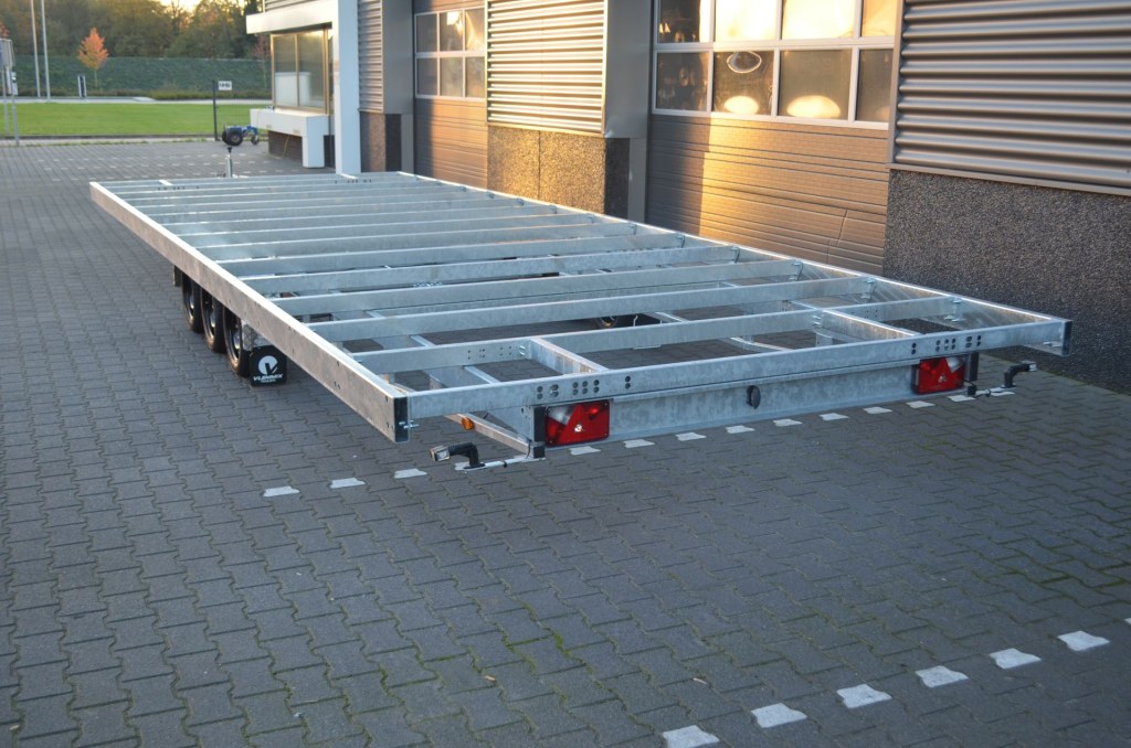 Remorque plateau détachable Vlemmix 660 2×1800 kg – 3 m de large