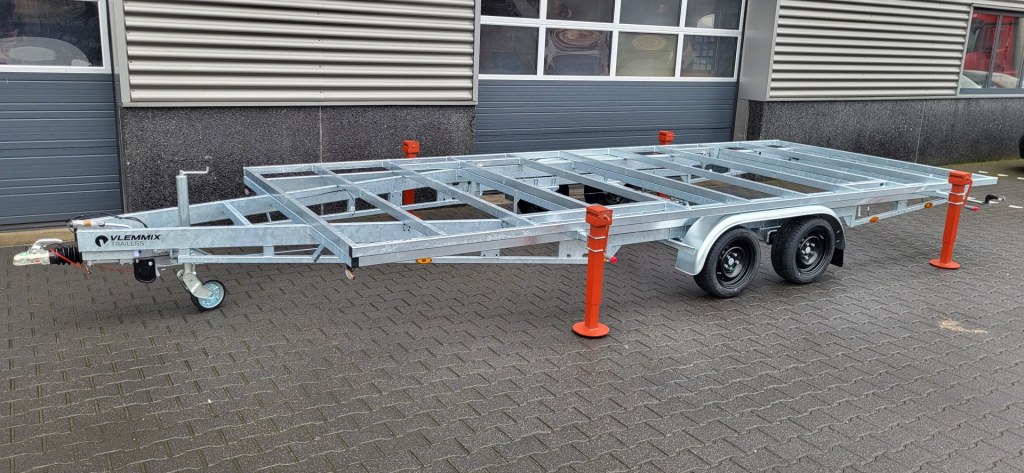 Remorque plateau détachable Vlemmix 660 2×1800 kg