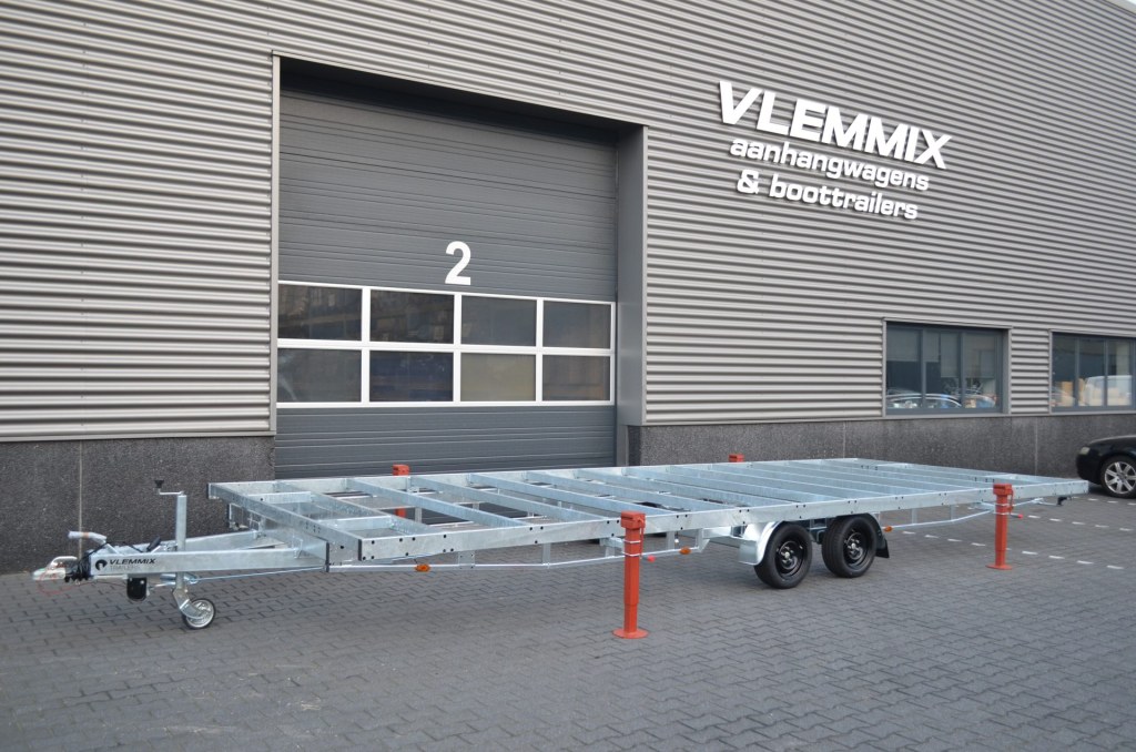 Remorque plateau détachable Vlemmix 720 2×1800 kg – 3 m de large