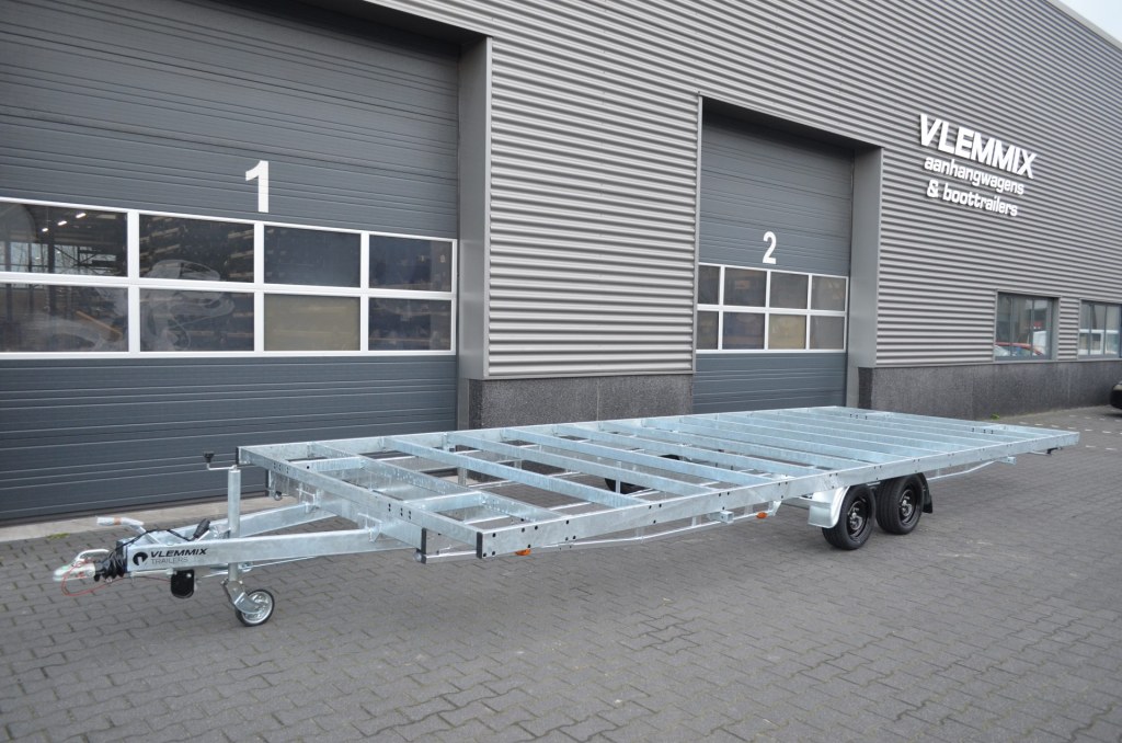 Remorque plateau détachable Vlemmix 720 2×1800 kg – 3 m de large