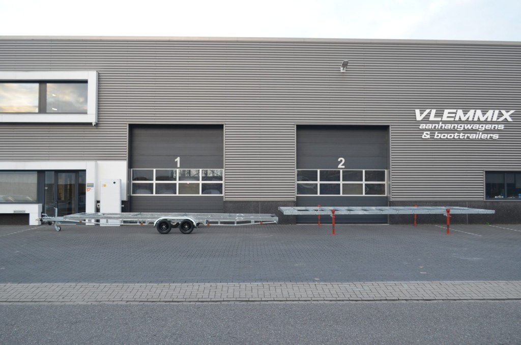 Remorque plateau détachable Vlemmix 720 2×1800 kg – 3 m de large