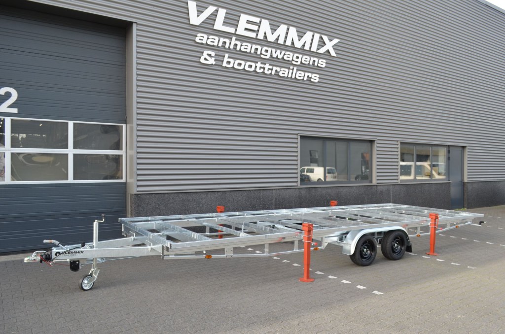 Remorque plateau détachable Vlemmix 720 2×1800 kg