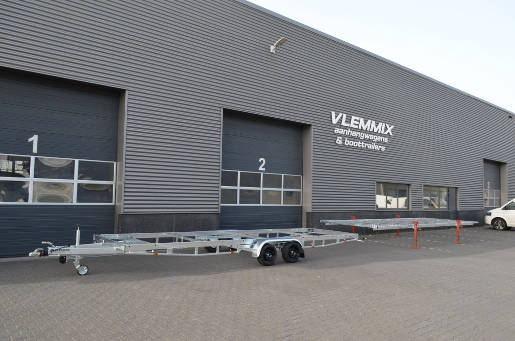 Remorque plateau détachable Vlemmix 720 2×1800 kg