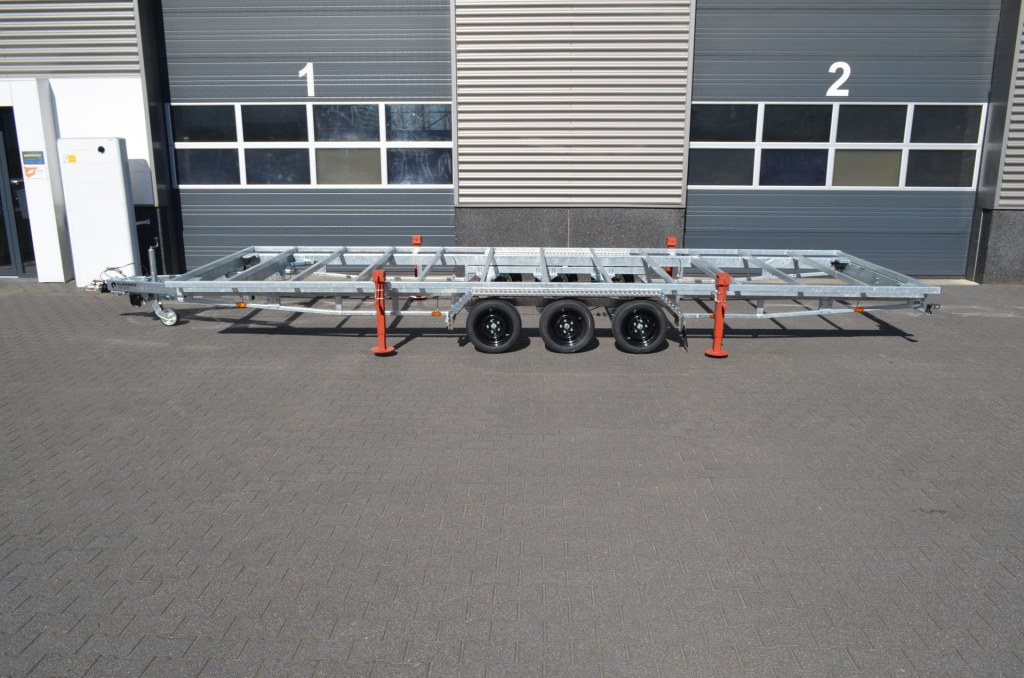 Remorque plateau détachable Vlemmix 720 3×1350 kg