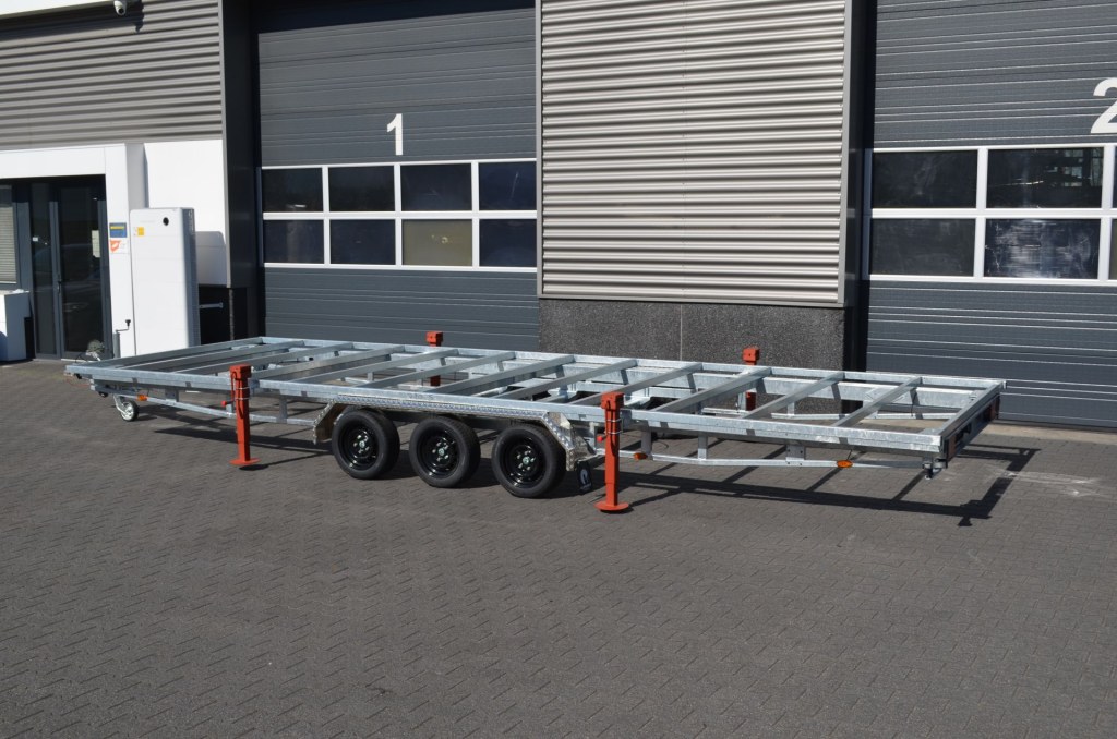 Remorque plateau détachable Vlemmix 720 3×1350 kg