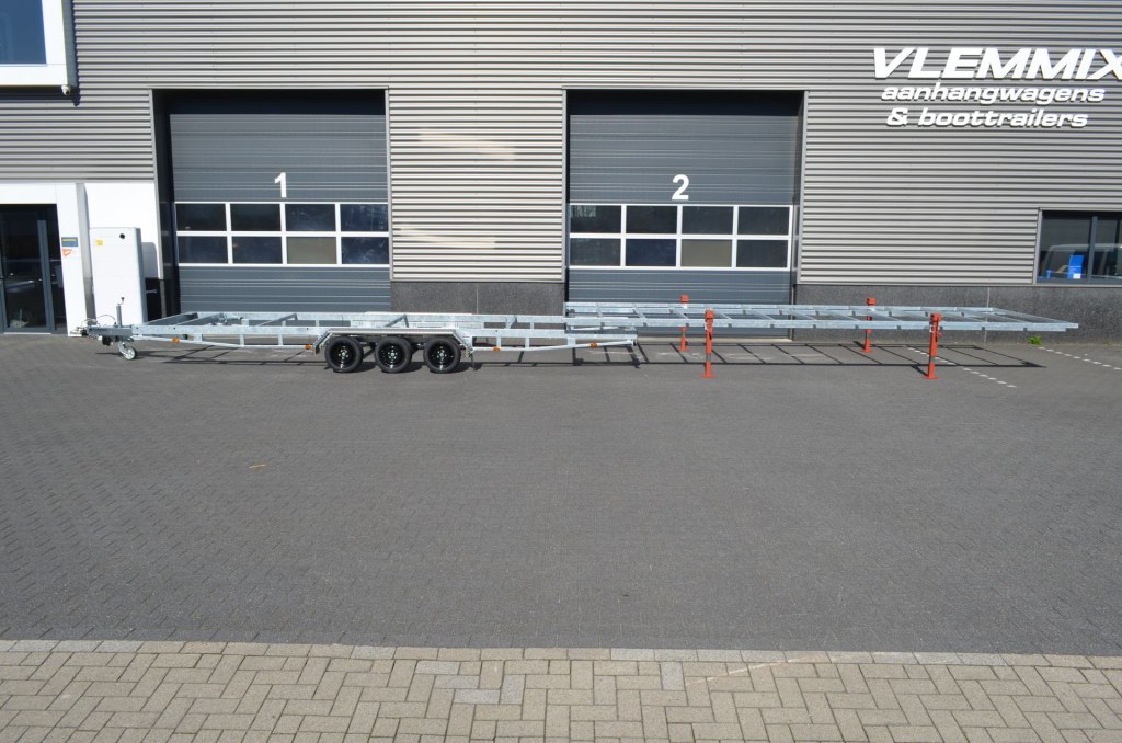 Remorque plateau détachable Vlemmix 720 3×1350 kg