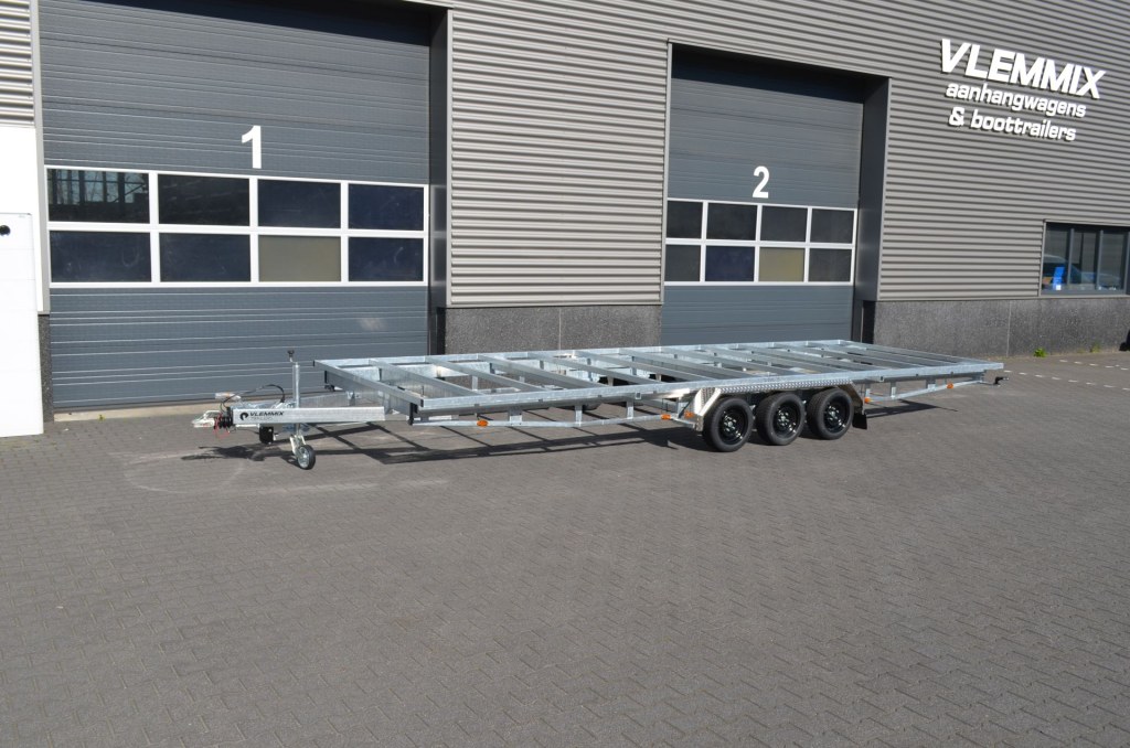 Remorque plateau détachable Vlemmix 720 3×1350 kg