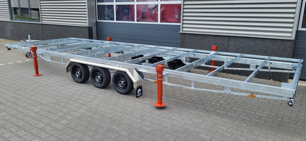 Remorque plateau détachable Vlemmix 780 3×1350 kg