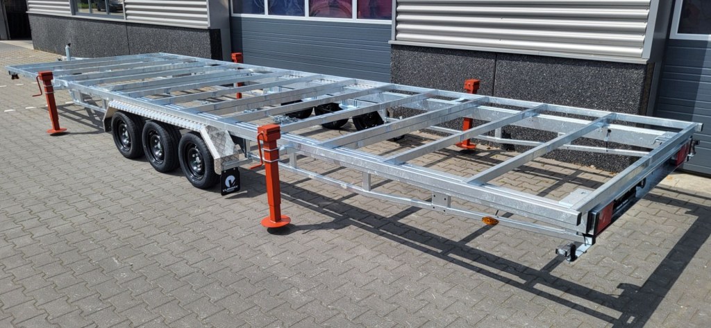 Remorque plateau détachable Vlemmix 840 3×1350 kg