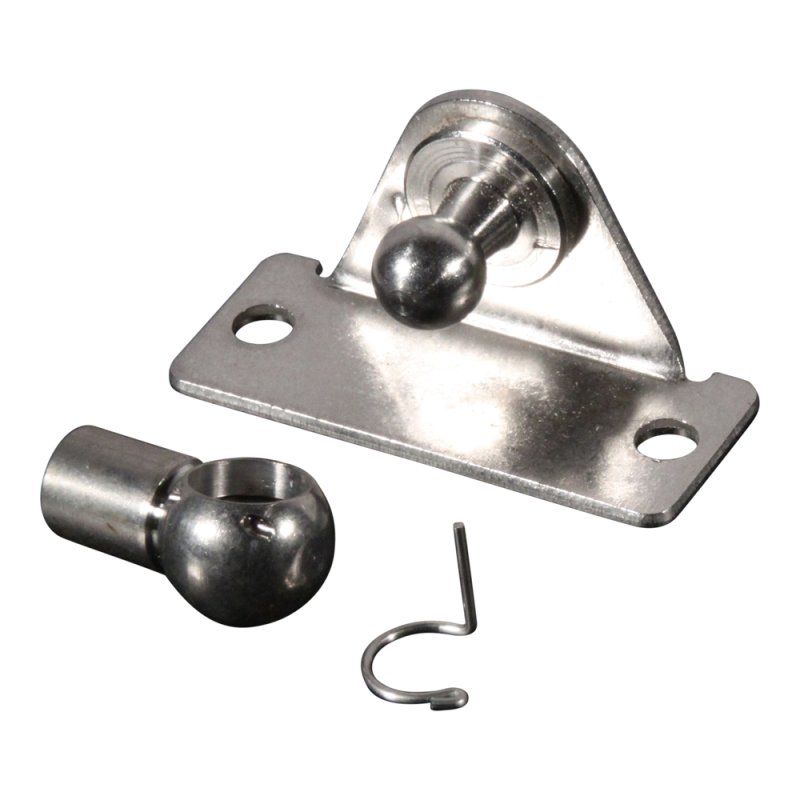 angle bracket with ball, ball pan and circlip BA30/K10 SS AISI 316 Max. 800N.