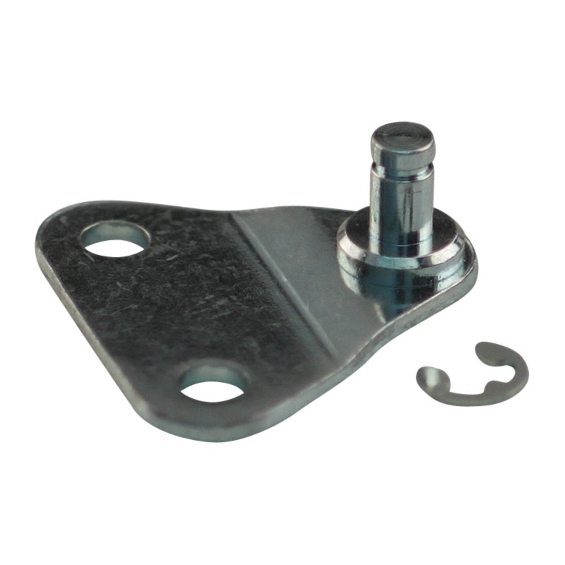 plaque de fixation avec cheville BB01/Z04 triangle 28x28x28x2.0mm. 2 trous Ø4.3mm sur 18mm. Appuyez sur Ø4x4.5mm. Max 180N, avec