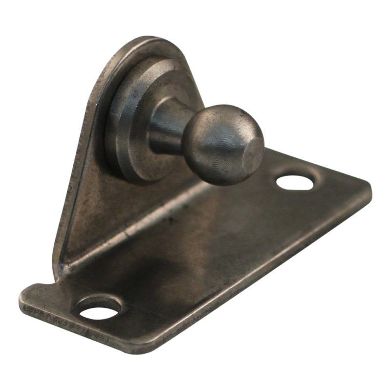 Eckwinkel mit Kugel BA30/K13 Edelstahl V4A Eckwinkel, 2 Löcher Ø4,3mm auf 40. Höhe 16. Ball 13, Max. 1200N.