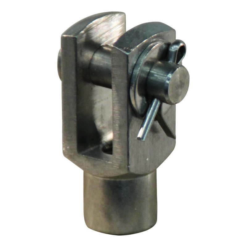 fork with pin and linchpin GG40* 40 SS AISI 316 M10x20mm