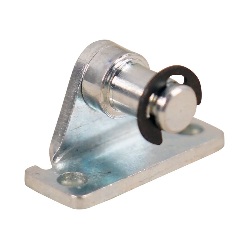 support laterale broche R6 avec circlip retenue BB20/Z06 zingué Support latéral haut de 10mm, 2 trous Ø3,4mm sur 19mm. Epaisseur