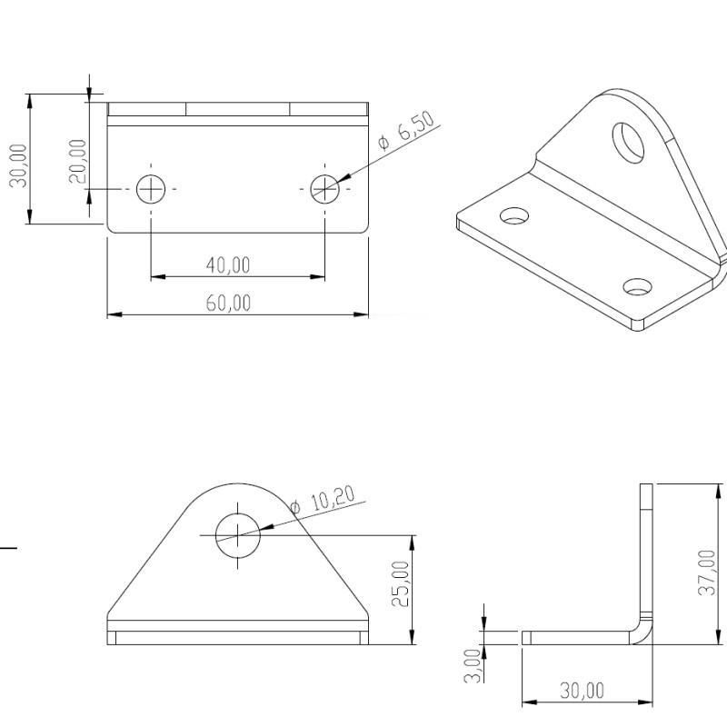 support perpendicular GC10