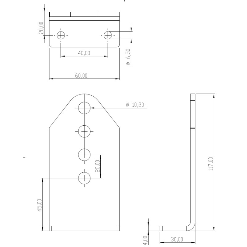 support perpendicular GP10